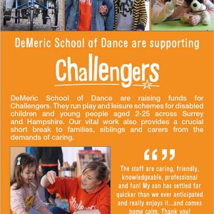 DeMeric are supporting Challengers